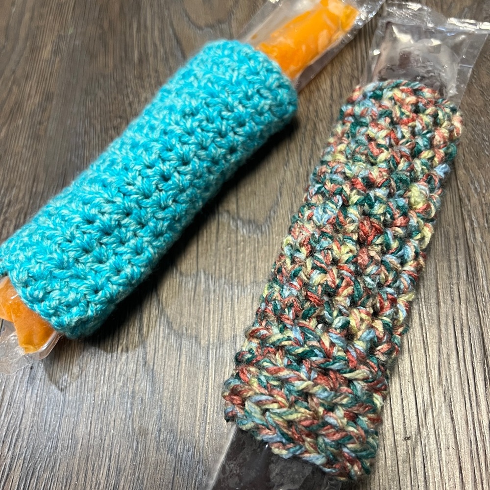 Set of 2 handmade popsicle cozies